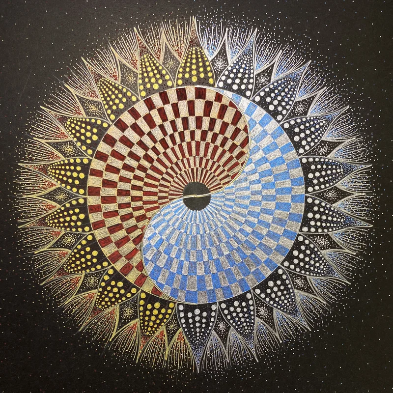 Balance — Phenomenological Introspection Mandala Art by Chikako
